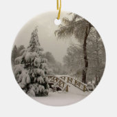 Winter Bridge Ornament Personalized Winter Snow (Voorkant)