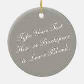 Winter Bridge Ornament Personalized Winter Snow (Achterkant)