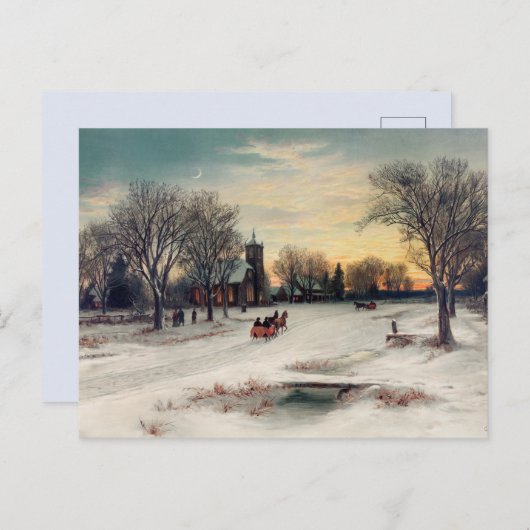  winter briefkaart (Voorkant / Achterkant)