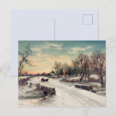  winter briefkaart (Voorkant / Achterkant)