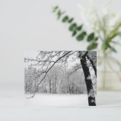 winter briefkaart (Staand voorkant)