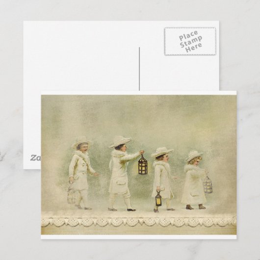 winter briefkaart (Voorkant / Achterkant)