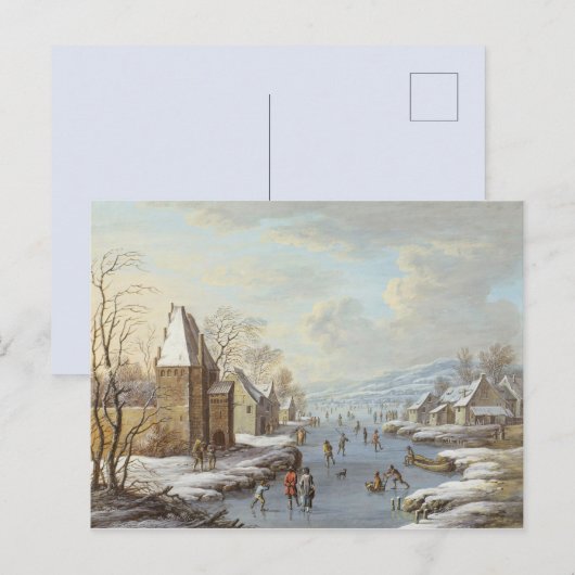 winter briefkaart (Voorkant / Achterkant)