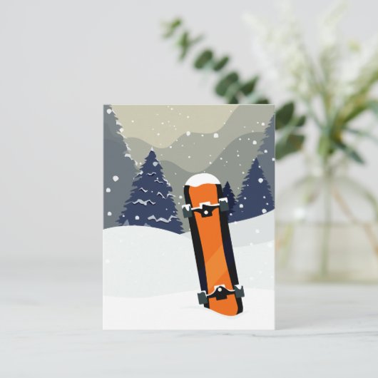 Winter-briefkaart Briefkaart (Staand voorkant)