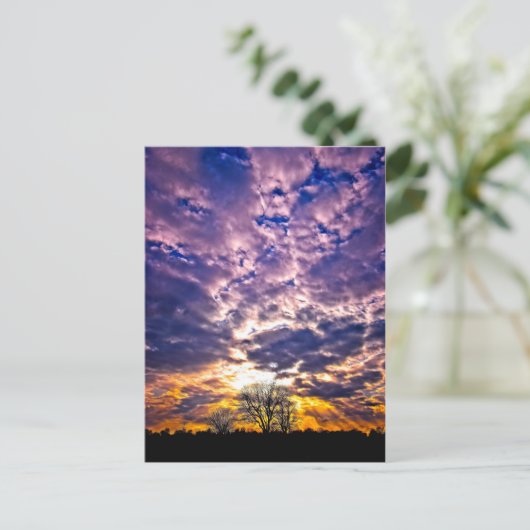 Winter-Briefkaart Briefkaart (Staand voorkant)