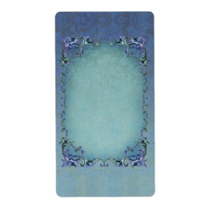 Winter Brocade Apothecary Label