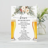 Winter Brouws Voor Ik Doe Couples Bruiloft Kaart (Staand voorkant)