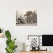 Winter Brug Kunstprint Winter Bos Poster (Thuiskantoor)