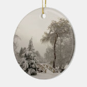Winter Brug Ornament Sneeuw Bomen Decoraties (Links)