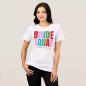Winter Bruids Bruidsmeisjes Juffrouw Tri-Blend Shirt (Voorkant volledig)