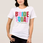 Winter Bruids Bruidsmeisjes Juffrouw Tri-Blend Shirt (Voorkant)