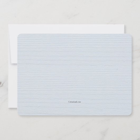 Winter bruids douche uitnodiging (Achterkant)