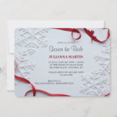 Winter bruids douche uitnodiging (Voorkant)