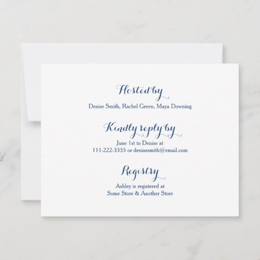 Winter Bruids Douche Uitnodiging Bomen Konijnen (Achterkant)