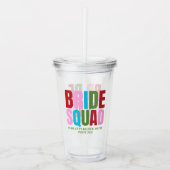 Winter Bruids Feest Team Afscheidsceremonie Bruids Acryl Drinkbeker (Voorkant)