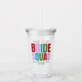 Winter Bruids Feest Team Afscheidsceremonie Bruids Acryl Drinkbeker