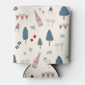 Winter Bruidsfeest Favoriet Apres Ski Roze Blikjeskoeler (Voorkant)