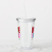 Winter Bruidsmeisjes Afscheidscadeau Bruidsgroep Acryl Drinkbeker (Links)