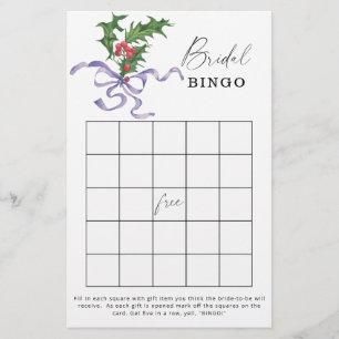 Winter bruiloft bingo spel