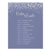 Winter bruiloft blauw grijs sneeuw hemel volgorde  perfect poster (Voorkant)