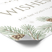 Winter Bruiloft Borrel Advies en Wensen Poster (Hoek)