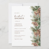 Winter Bruiloft Bridal Shower Kaart (Voorkant)