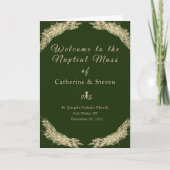 Winter bruiloft bruidsmis met foto programma (Voorkant)