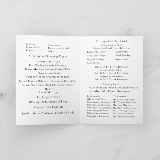 Winter bruiloft bruidsmis met foto programma (Binnen)