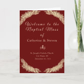 Winter bruiloft bruidsmis met foto programma (Voorkant)