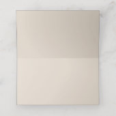 Winter Bruiloft Dennenkegels Dennennaalden Plaatskaartje (Binnenkant ongevouwen)