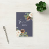 Winter Bruiloft Eucalyptus Groene takken Witte Roz Post-it® Notes (Kantoor)