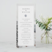 Winter bruiloft foto landschap bruiloft programma (Staand voorkant)