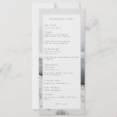 Winter bruiloft foto landschap bruiloft programma (Achterkant)