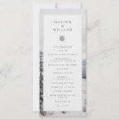 Winter bruiloft foto landschap bruiloft programma (Voorkant)