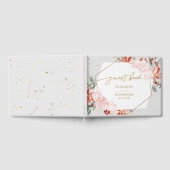 Winter bruiloft gastenboek vergulde Waterverf Flor (Volledig)