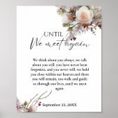 Winter bruiloft herdenkingsbord familie herdenking poster (Voorkant)