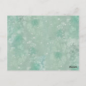 Winter bruiloft Holly Berry Details Briefkaart (Achterkant)