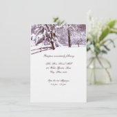 Winter bruiloft mooi kaart (Staand voorkant)
