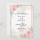 Winter bruiloft Mounry Kaart-uitnodiging Kaart (Voorkant)