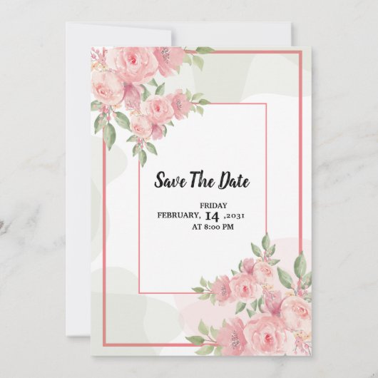 Winter bruiloft Mounry Kaart-uitnodiging Kaart (Achterkant)