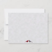 Winter bruiloft-Natuur Thema: Kaart (Achterkant)