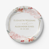 Winter bruiloft papier Bord vergulde Waterverf (Voorkant)