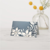 Winter bruiloft plaats kaart plaatskaartje (Achterkant)