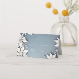 Winter bruiloft plaats kaart plaatskaartje