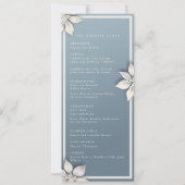 Winter bruiloft programma (Achterkant)