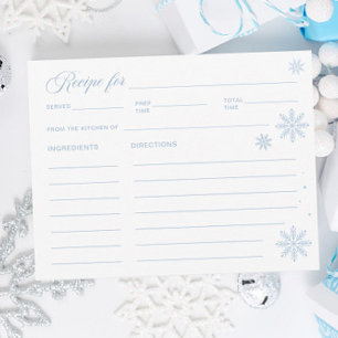 Winter Bruiloft Recept Kaart