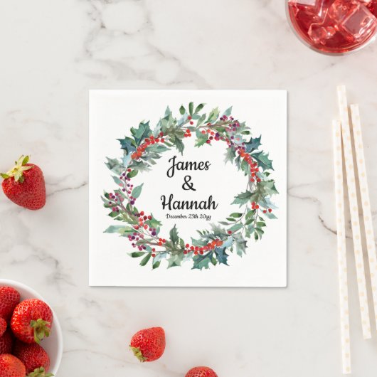 Winter Bruiloft Receptie Serviettes Vakantie Favor Servet (Insitu)