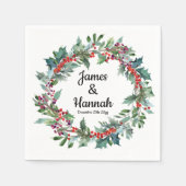 Winter Bruiloft Receptie Serviettes Vakantie Favor Servet (Voorkant)