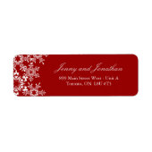 Winter bruiloft RSVP Adresetiketten Etiket (Voorkant)