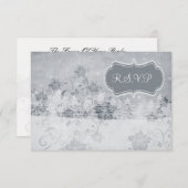 Winter bruiloft RSVP kaarten standaard 3,5 x 5 (Voorkant / Achterkant)